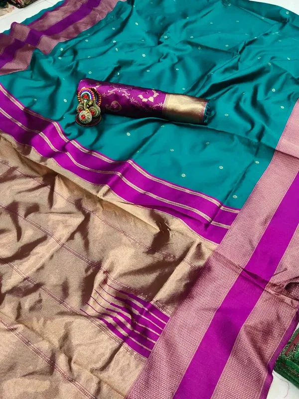 Dark_Blue_Embellished_Bollywood_Jacquard_Saree_(Dark_Blue)